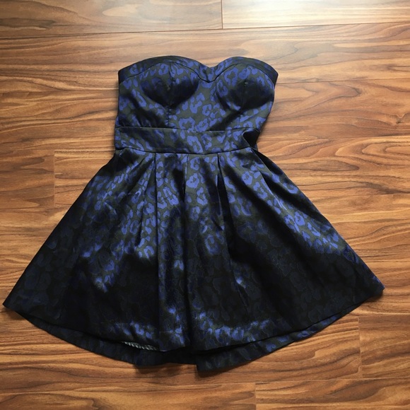 Strapless Satin Semi-Formal Dress - Picture 2 of 2